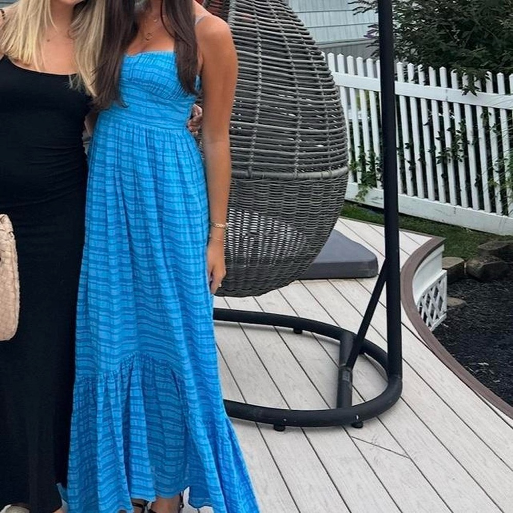 Ramy Brook Bright Blue Maxi Dress